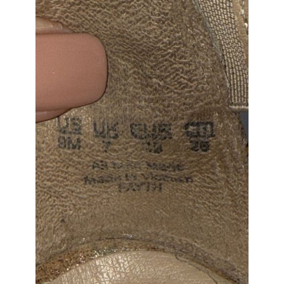 Naturalizer Gold Peep-Toe Sandals - Picture 13 of 14